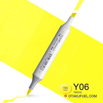 Copic Sketch Y06 Yellow Marker <inline style="float: right; margin-right: 10px; background-color: rgb(254, 244,110);">&nbsp;&nbsp;&nbsp;&nbsp;&nbsp;&nbsp; </inline>
