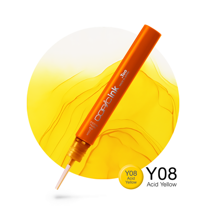 Copic Ink Refill Y08 Acid Yellow <inline style="float: right; margin-right: 10px; background-color: rgb(253,240,3);">&nbsp;&nbsp;&nbsp;&nbsp;&nbsp;&nbsp; </inline>