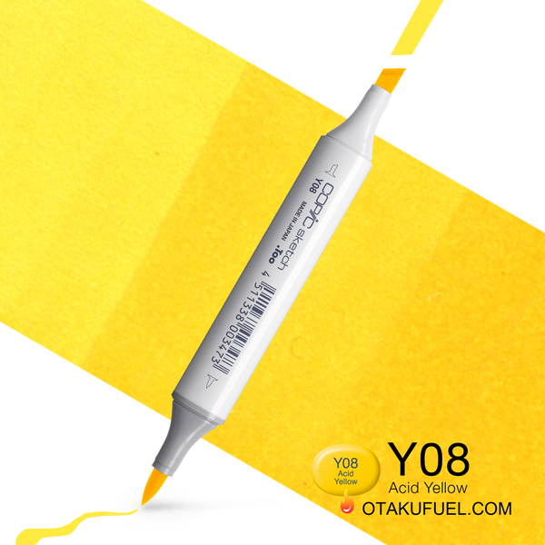 Copic Sketch Y08 Acid Yellow Marker <inline style="float: right; margin-right: 10px; background-color: rgb(253,240,3);">&nbsp;&nbsp;&nbsp;&nbsp;&nbsp;&nbsp; </inline>