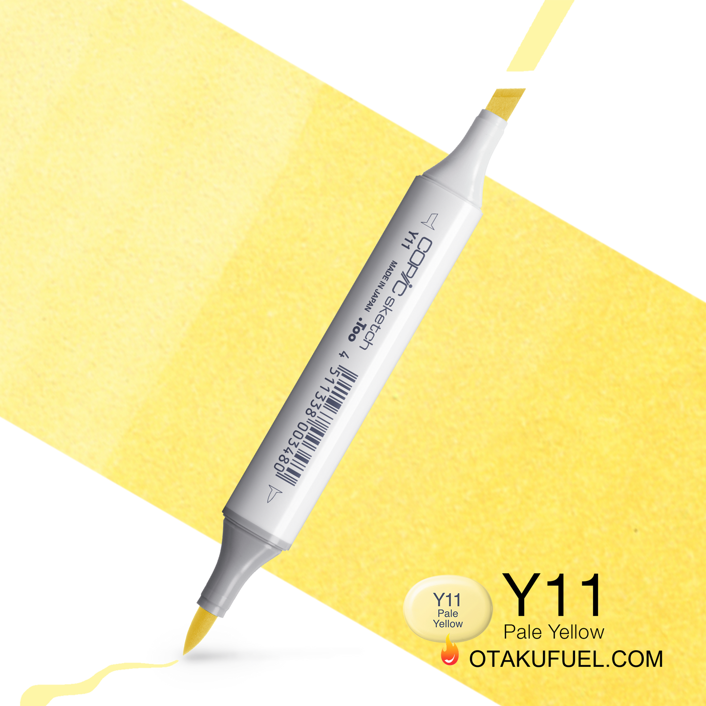 Copic Sketch Y11 Pale Yellow Marker <inline style="float: right; margin-right: 10px; background-color: rgb(253, 252, 202);">&nbsp;&nbsp;&nbsp;&nbsp;&nbsp;&nbsp; </inline>