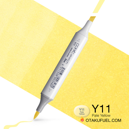 Copic Sketch Y11 Pale Yellow Marker <inline style="float: right; margin-right: 10px; background-color: rgb(253, 252, 202);">&nbsp;&nbsp;&nbsp;&nbsp;&nbsp;&nbsp; </inline>
