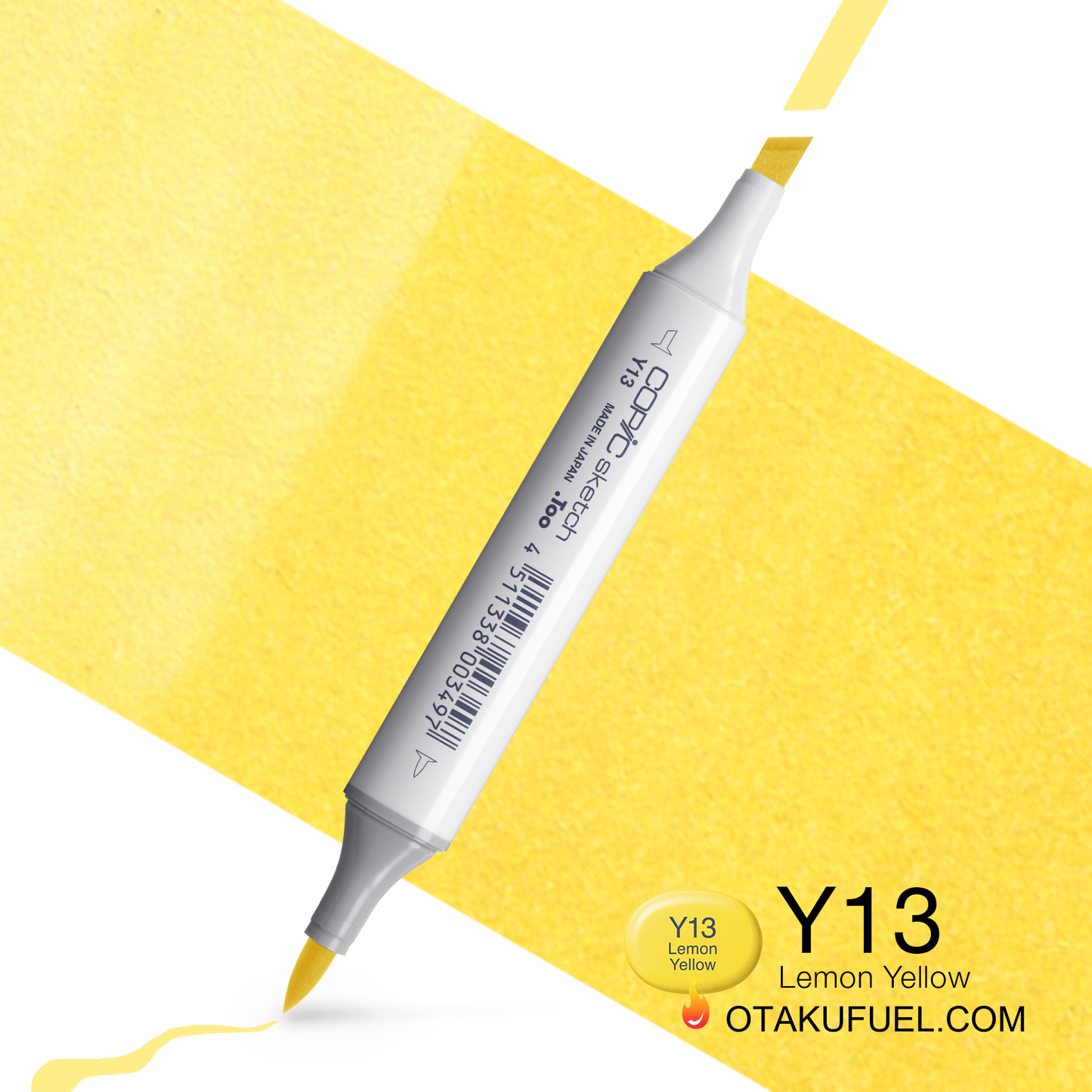 Copic Sketch Y13 Lemon Yellow Marker <inline style="float: right; margin-right: 10px; background-color: rgb(252,245,173);">&nbsp;&nbsp;&nbsp;&nbsp;&nbsp;&nbsp; </inline>