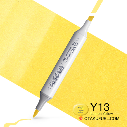 Copic Sketch Y13 Lemon Yellow Marker <inline style="float: right; margin-right: 10px; background-color: rgb(252,245,173);">&nbsp;&nbsp;&nbsp;&nbsp;&nbsp;&nbsp; </inline>