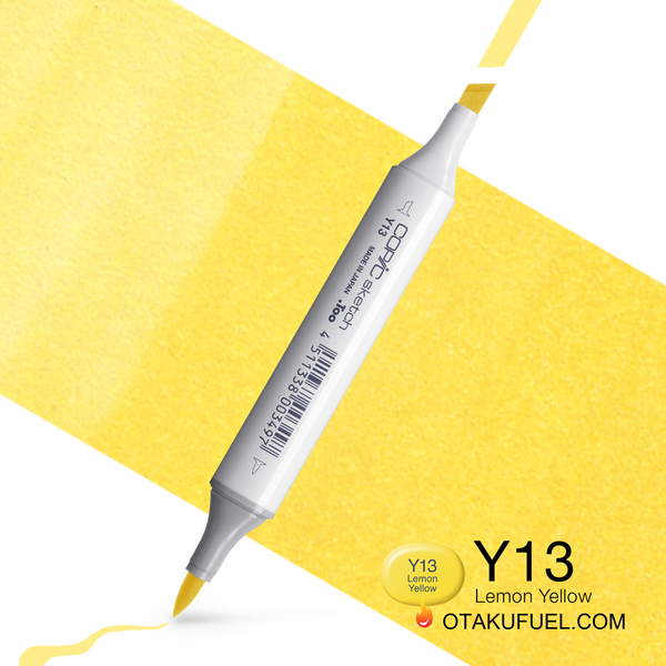 Copic Sketch Y13 Lemon Yellow Marker <inline style="float: right; margin-right: 10px; background-color: rgb(252,245,173);">&nbsp;&nbsp;&nbsp;&nbsp;&nbsp;&nbsp; </inline>