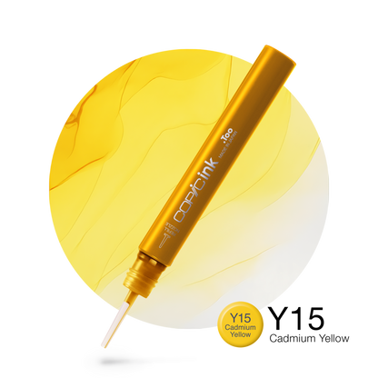 Copic Ink Refill Y15 Cadmium Yellow <inline style="float: right; margin-right: 10px; background-color: rgb(255,230,111);">&nbsp;&nbsp;&nbsp;&nbsp;&nbsp;&nbsp; </inline>