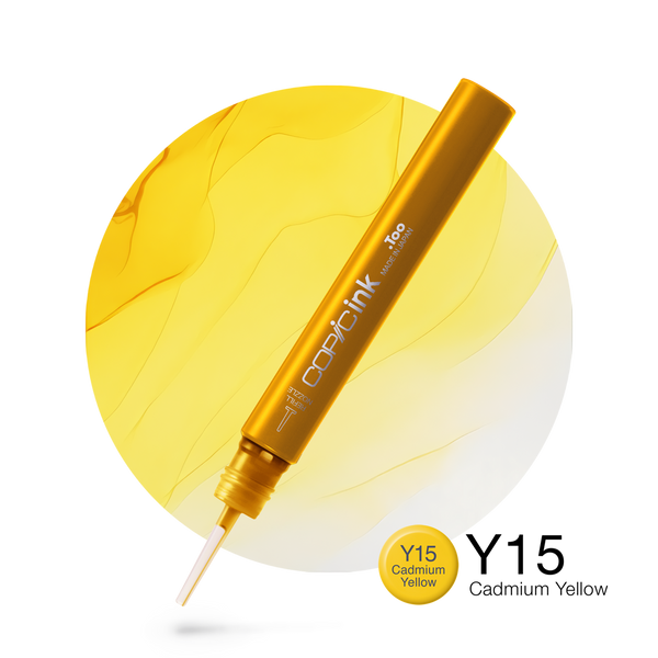 Copic Ink Refill Y15 Cadmium Yellow <inline style="float: right; margin-right: 10px; background-color: rgb(255,230,111);">&nbsp;&nbsp;&nbsp;&nbsp;&nbsp;&nbsp; </inline>