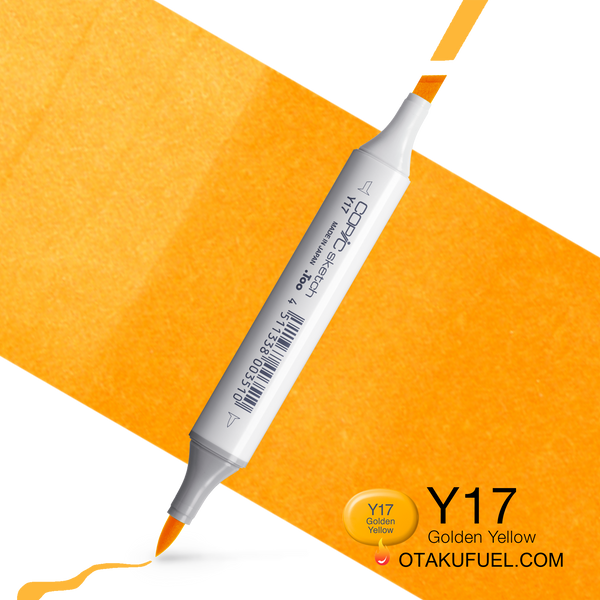 Copic Sketch Y17 Golden Yellow Marker <inline style="float: right; margin-right: 10px; background-color: rgb(254,225,85);">&nbsp;&nbsp;&nbsp;&nbsp;&nbsp;&nbsp; </inline>
