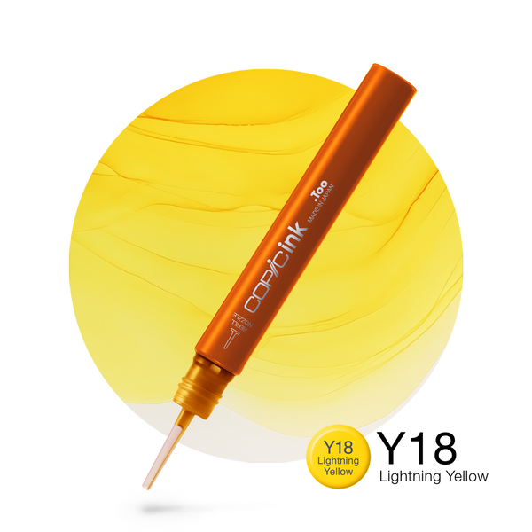 Copic Ink Refill Y18 Lightning Yellow <inline style="float: right; margin-right: 10px; background-color: rgb(255,234,86);">&nbsp;&nbsp;&nbsp;&nbsp;&nbsp;&nbsp; </inline>