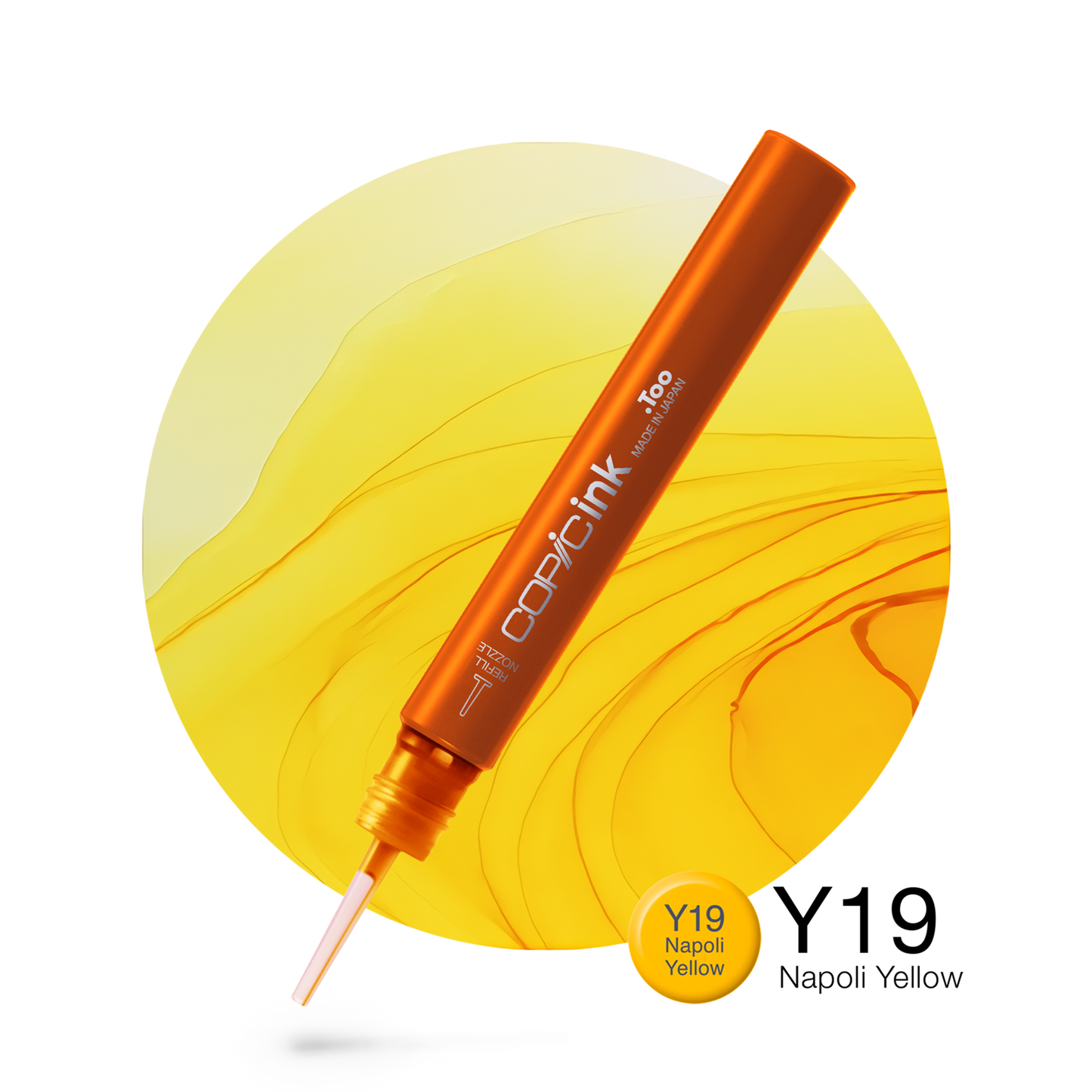 Copic Ink Refill Y19 Napoli Yellow <inline style="float: right; margin-right: 10px; background-color: rgb(255,233,62);">&nbsp;&nbsp;&nbsp;&nbsp;&nbsp;&nbsp; </inline>