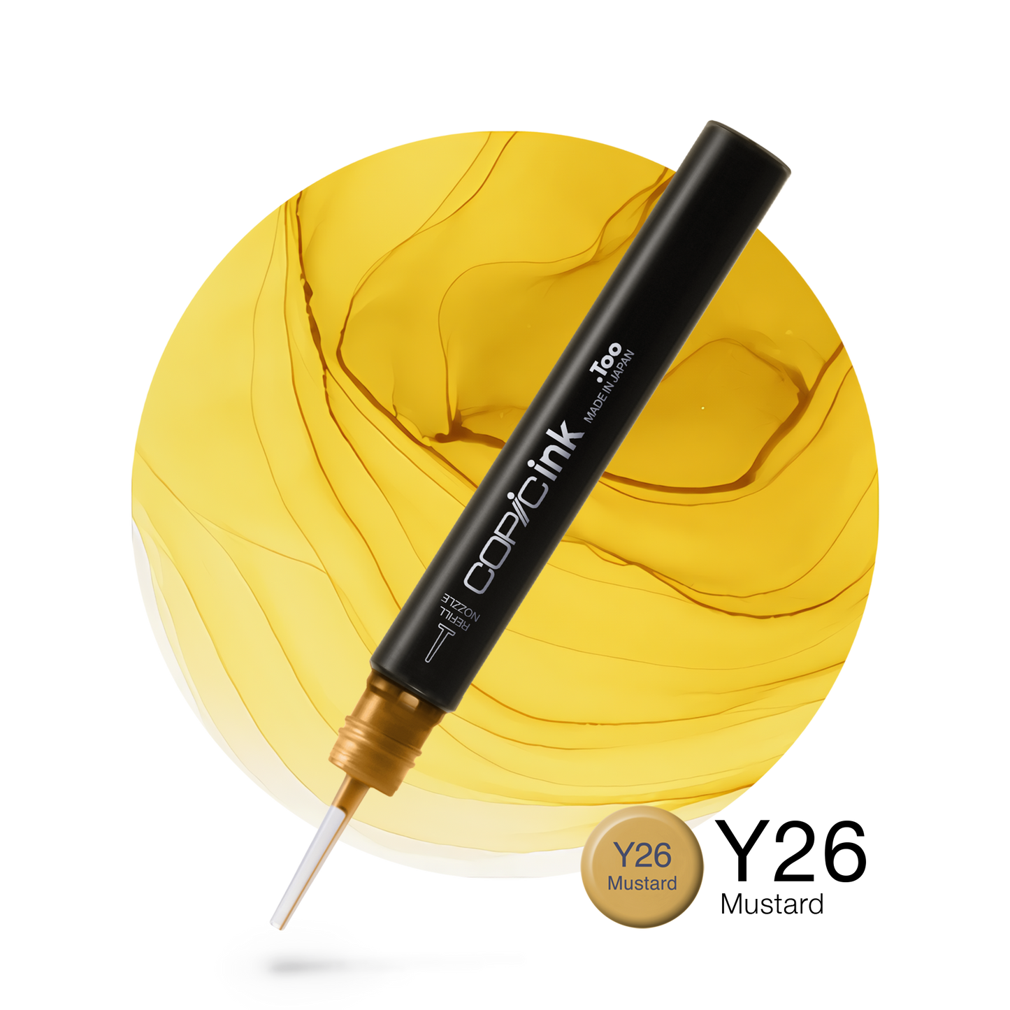 Copic Ink Refill Y26 Mustard <inline style="float: right; margin-right: 10px; background-color: rgb(236, 216, 106);">&nbsp;&nbsp;&nbsp;&nbsp;&nbsp;&nbsp; </inline>