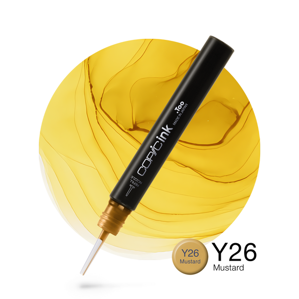 Copic Ink Refill Y26 Mustard <inline style="float: right; margin-right: 10px; background-color: rgb(236, 216, 106);">&nbsp;&nbsp;&nbsp;&nbsp;&nbsp;&nbsp; </inline>