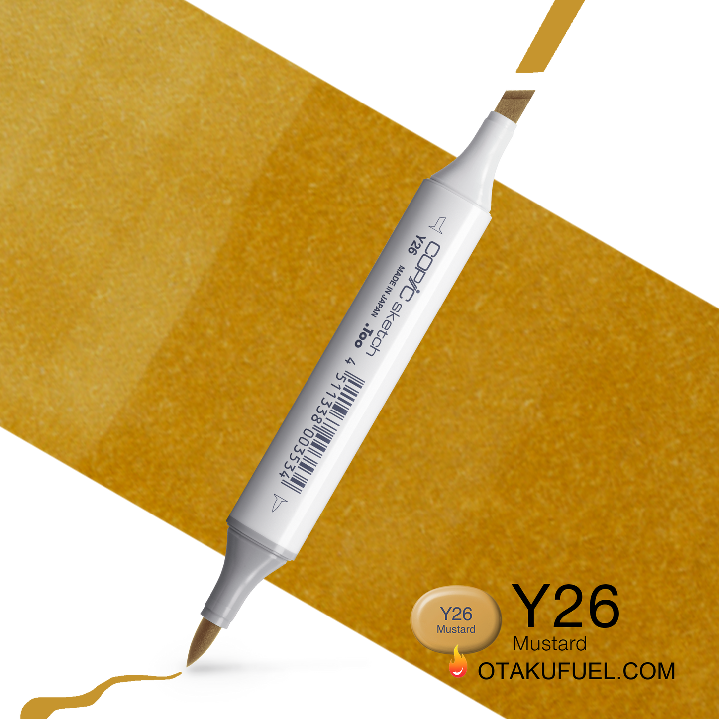 Copic Sketch Y26 Mustard Marker <inline style="float: right; margin-right: 10px; background-color: rgb(236, 216, 106);">&nbsp;&nbsp;&nbsp;&nbsp;&nbsp;&nbsp; </inline>