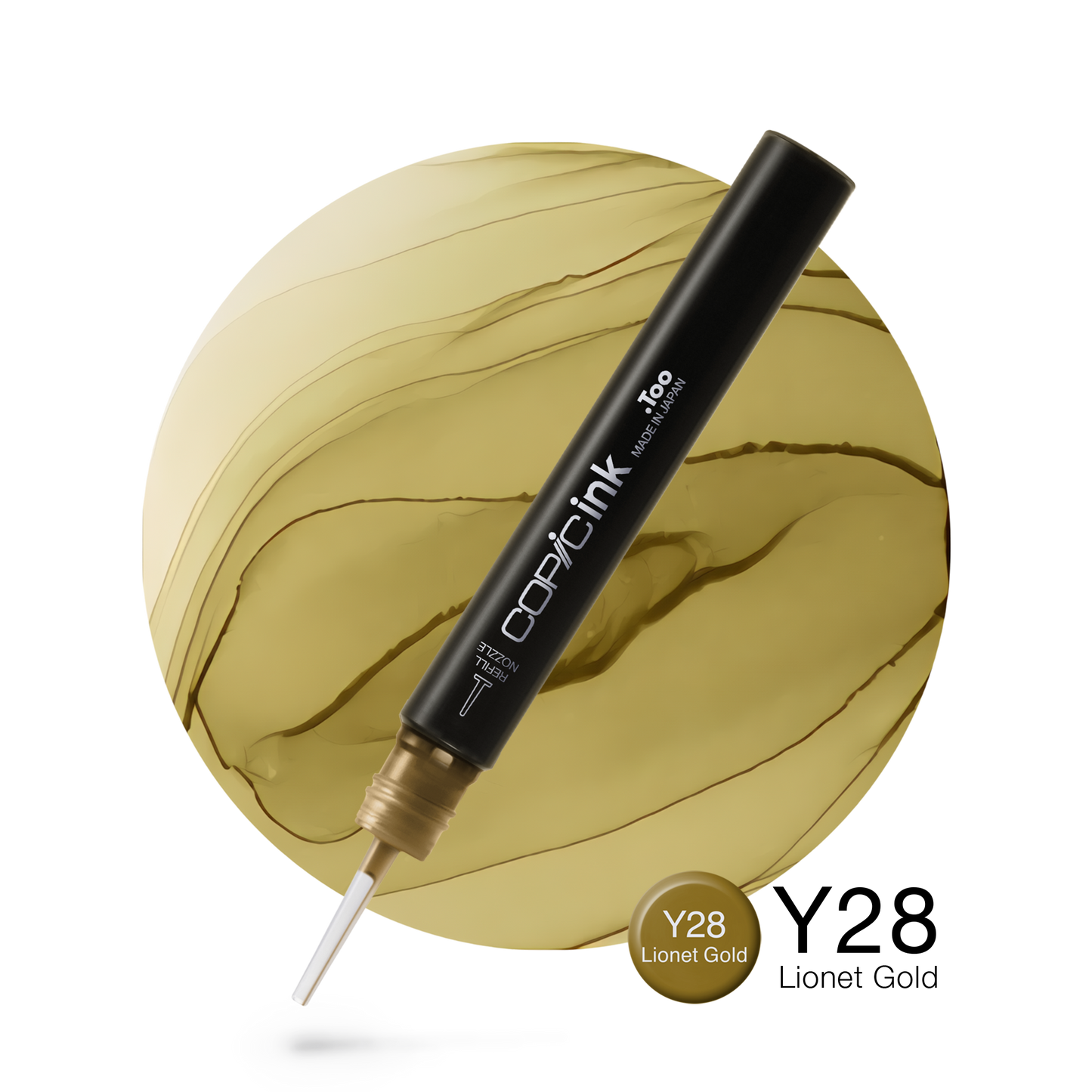 Copic Ink Refill Y28 Lionet Gold <inline style="float: right; margin-right: 10px; background-color: rgb(202, 168, 105);">&nbsp;&nbsp;&nbsp;&nbsp;&nbsp;&nbsp; </inline>