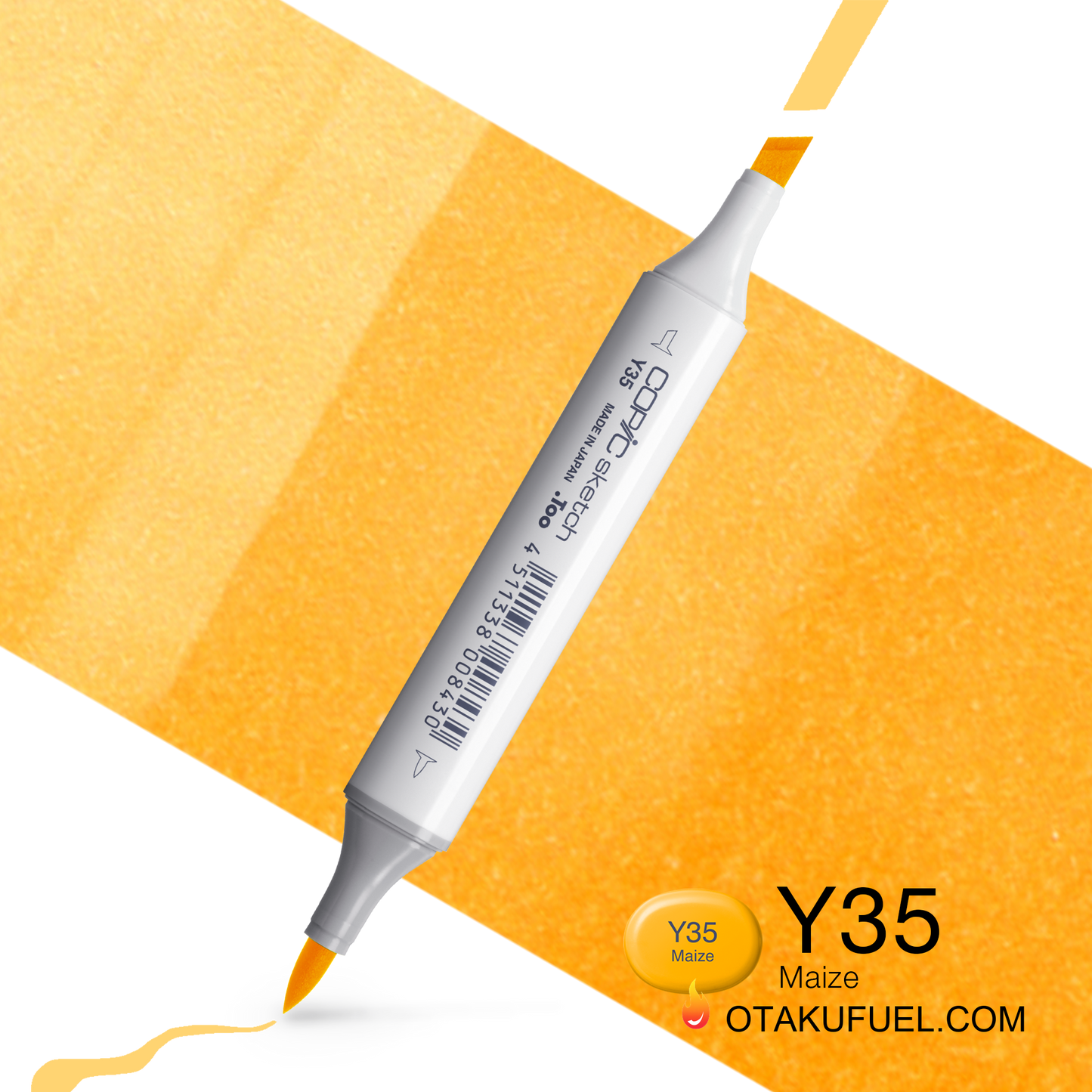 Copic Sketch Y35 Maize Marker <inline style="float: right; margin-right: 10px; background-color: rgb(249, 210, 120);">&nbsp;&nbsp;&nbsp;&nbsp;&nbsp;&nbsp; </inline>
