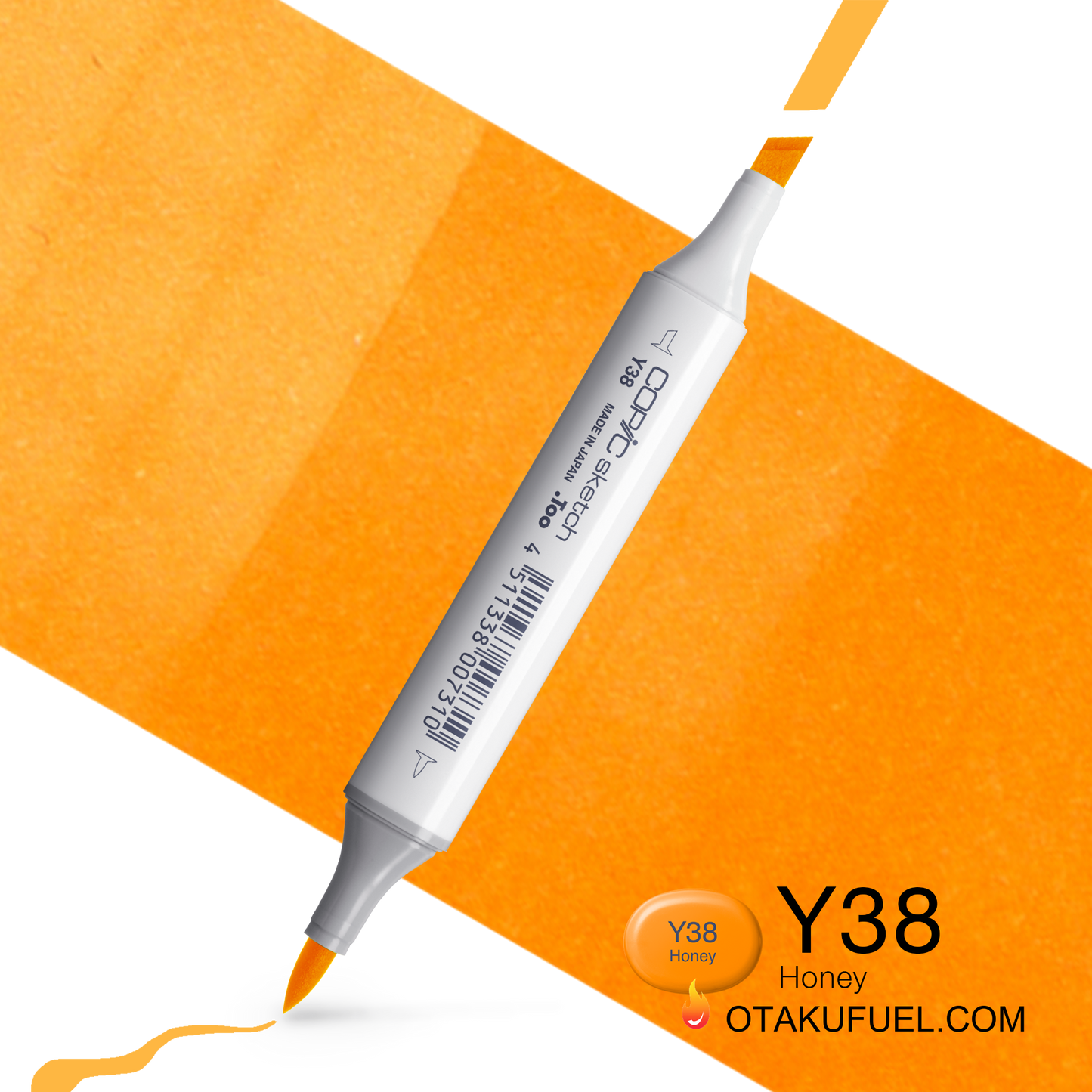 Copic Sketch Y38 Honey Marker <inline style="float: right; margin-right: 10px; background-color: rgb(255, 211, 116);">&nbsp;&nbsp;&nbsp;&nbsp;&nbsp;&nbsp; </inline>