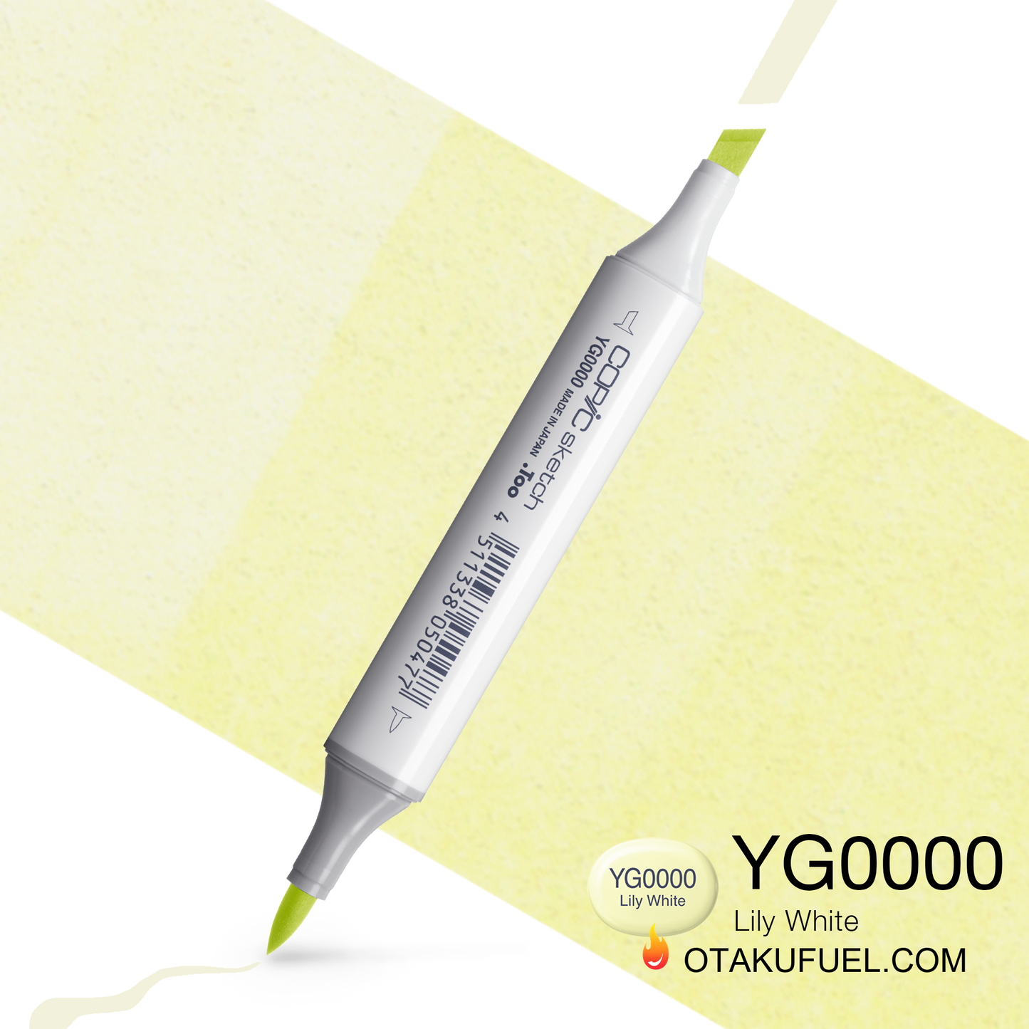 Copic Sketch YG0000 Lily White Marker <inline style="float: right; margin-right: 10px; background-color: rgb(241, 246, 217);">&nbsp;&nbsp;&nbsp;&nbsp;&nbsp;&nbsp; </inline>