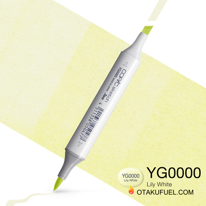 Copic Sketch YG0000 Lily White Marker <inline style="float: right; margin-right: 10px; background-color: rgb(241, 246, 217);">&nbsp;&nbsp;&nbsp;&nbsp;&nbsp;&nbsp; </inline>