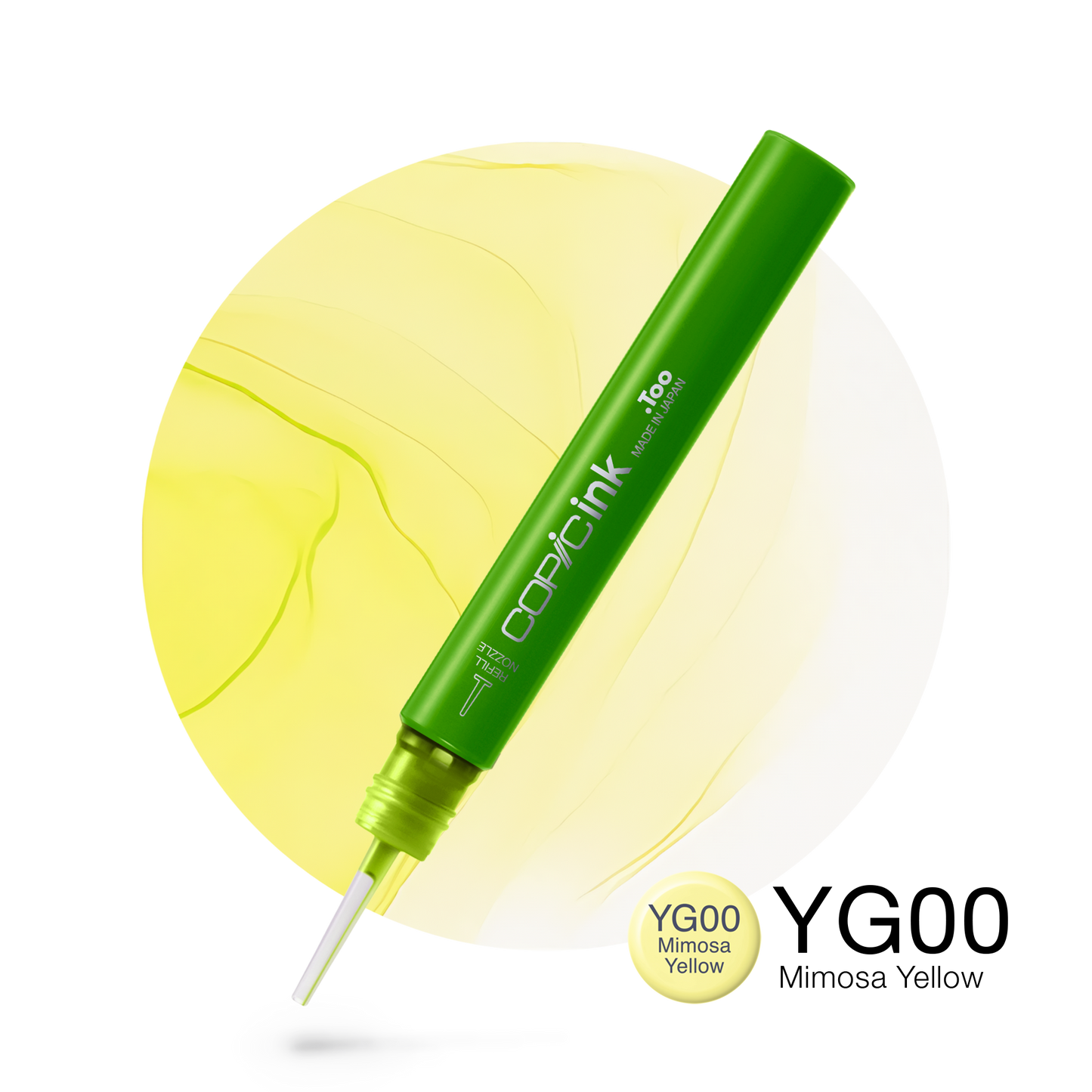 Copic Ink Refill YG00 Mimosa Yellow <inline style="float: right; margin-right: 10px; background-color: rgb(231,228,157);">&nbsp;&nbsp;&nbsp;&nbsp;&nbsp;&nbsp; </inline>
