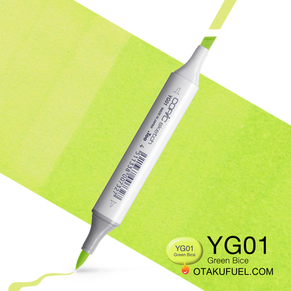 Copic Sketch YG01 Green Bice Marker <inline style="float: right; margin-right: 10px; background-color: rgb(228, 237, 187);">&nbsp;&nbsp;&nbsp;&nbsp;&nbsp;&nbsp; </inline>
