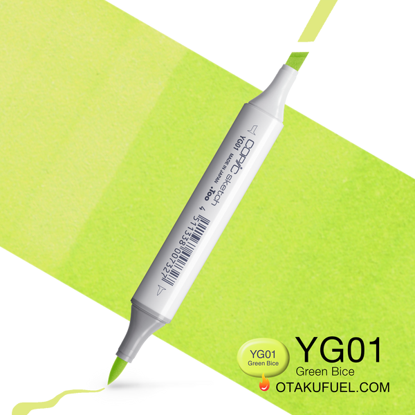 Copic Sketch YG01 Green Bice Marker <inline style="float: right; margin-right: 10px; background-color: rgb(228, 237, 187);">&nbsp;&nbsp;&nbsp;&nbsp;&nbsp;&nbsp; </inline>