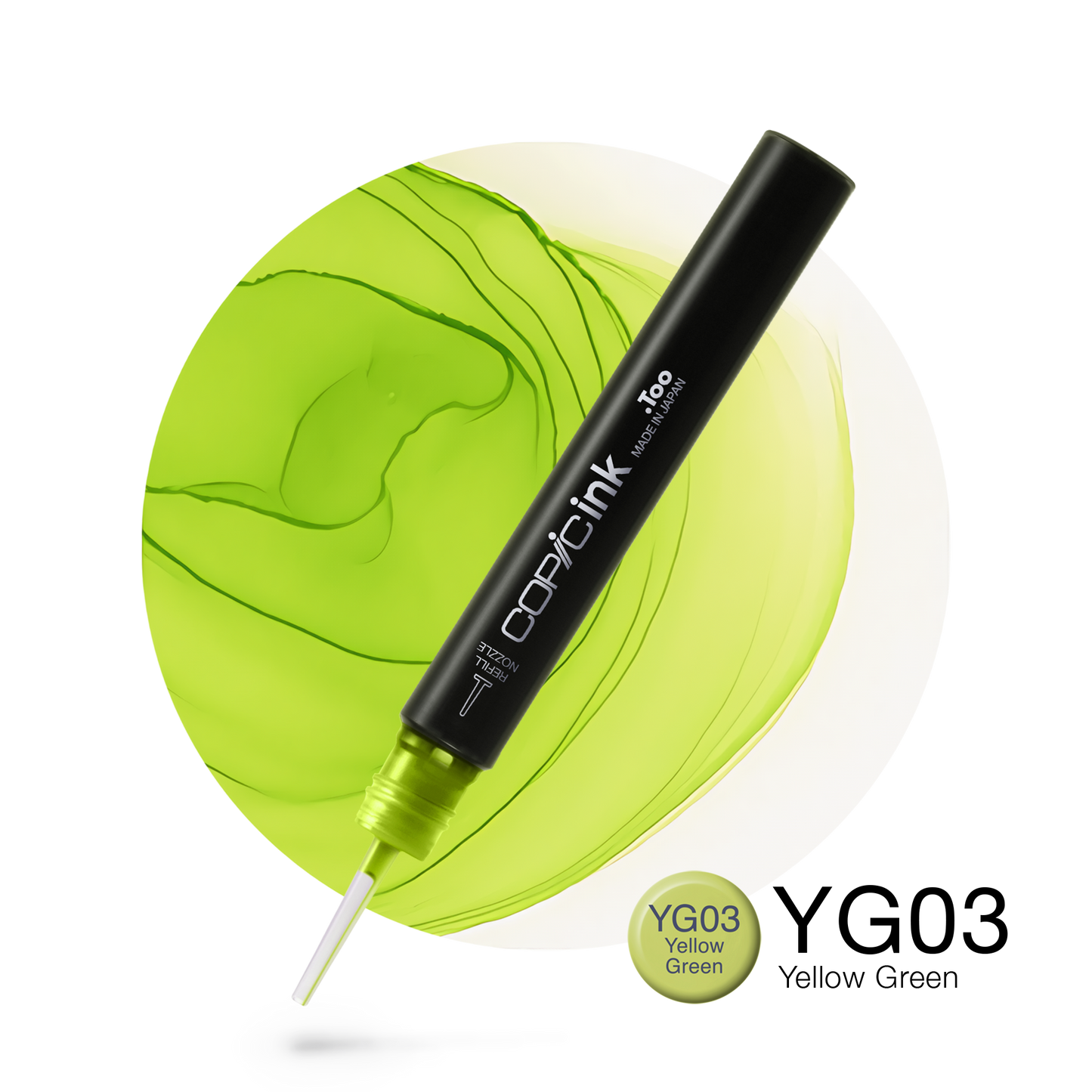 Copic Ink Refill YG03 Yellow Green <inline style="float: right; margin-right: 10px; background-color: rgb(224,235,169);">&nbsp;&nbsp;&nbsp;&nbsp;&nbsp;&nbsp; </inline>