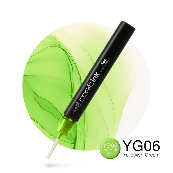 Copic Ink Refill YG06 Yellowish Green <inline style="float: right; margin-right: 10px; background-color: rgb(196,226,150);">&nbsp;&nbsp;&nbsp;&nbsp;&nbsp;&nbsp; </inline>