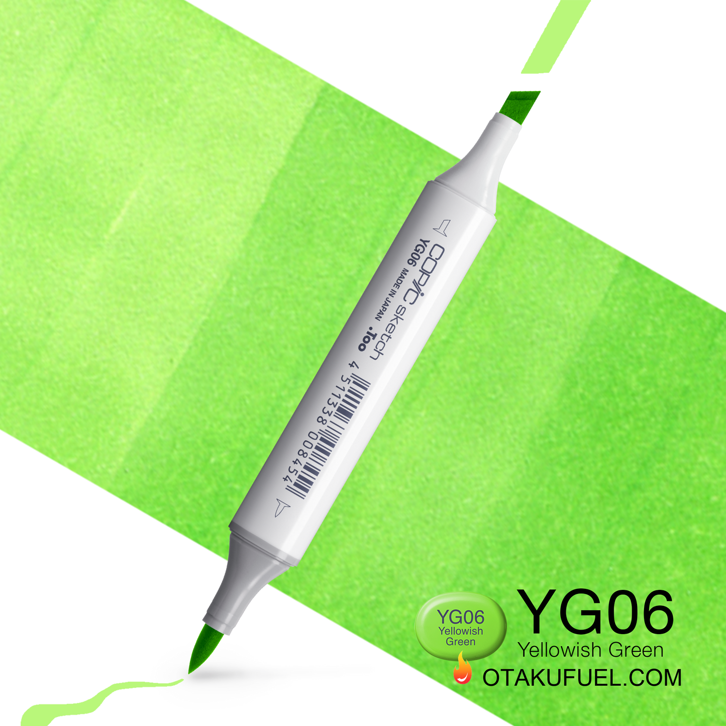 Copic Sketch YG06 Yellowish Green Marker <inline style="float: right; margin-right: 10px; background-color: rgb(196,226,150);">&nbsp;&nbsp;&nbsp;&nbsp;&nbsp;&nbsp; </inline>