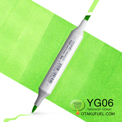 Copic Sketch YG06 Yellowish Green Marker <inline style="float: right; margin-right: 10px; background-color: rgb(196,226,150);">&nbsp;&nbsp;&nbsp;&nbsp;&nbsp;&nbsp; </inline>