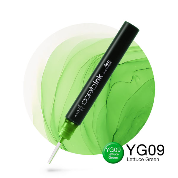 Copic Ink Refill YG09 Lettuce Green <inline style="float: right; margin-right: 10px; background-color: rgb(118, 188, 100);">&nbsp;&nbsp;&nbsp;&nbsp;&nbsp;&nbsp; </inline>