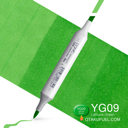Copic Sketch YG09 Lettuce Green Marker <inline style="float: right; margin-right: 10px; background-color: rgb(118, 188, 100);">&nbsp;&nbsp;&nbsp;&nbsp;&nbsp;&nbsp; </inline>