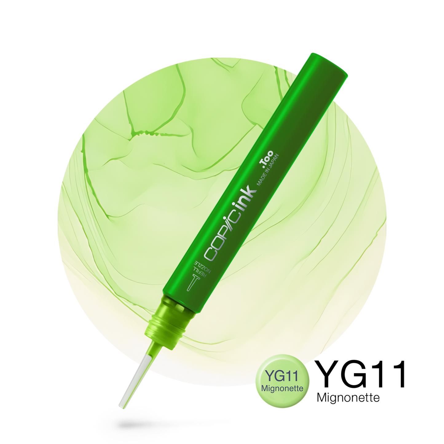 Copic Ink Refill YG11 Mignonette <inline style="float: right; margin-right: 10px; background-color: rgb(229, 240, 208);">&nbsp;&nbsp;&nbsp;&nbsp;&nbsp;&nbsp; </inline>
