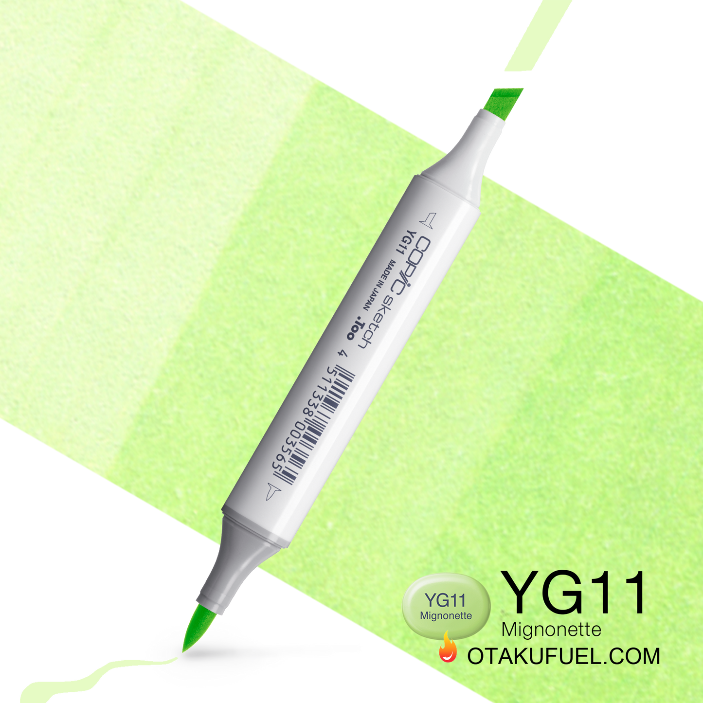 Copic Sketch YG11 Mignonette Marker <inline style="float: right; margin-right: 10px; background-color: rgb(229, 240, 208);">&nbsp;&nbsp;&nbsp;&nbsp;&nbsp;&nbsp; </inline>