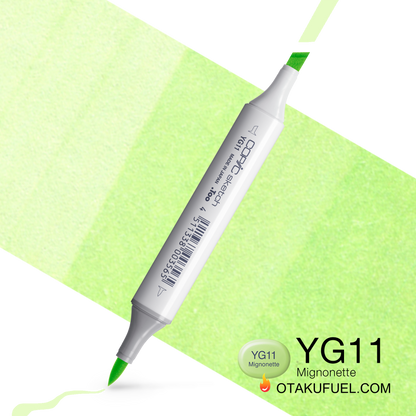 Copic Sketch YG11 Mignonette Marker <inline style="float: right; margin-right: 10px; background-color: rgb(229, 240, 208);">&nbsp;&nbsp;&nbsp;&nbsp;&nbsp;&nbsp; </inline>