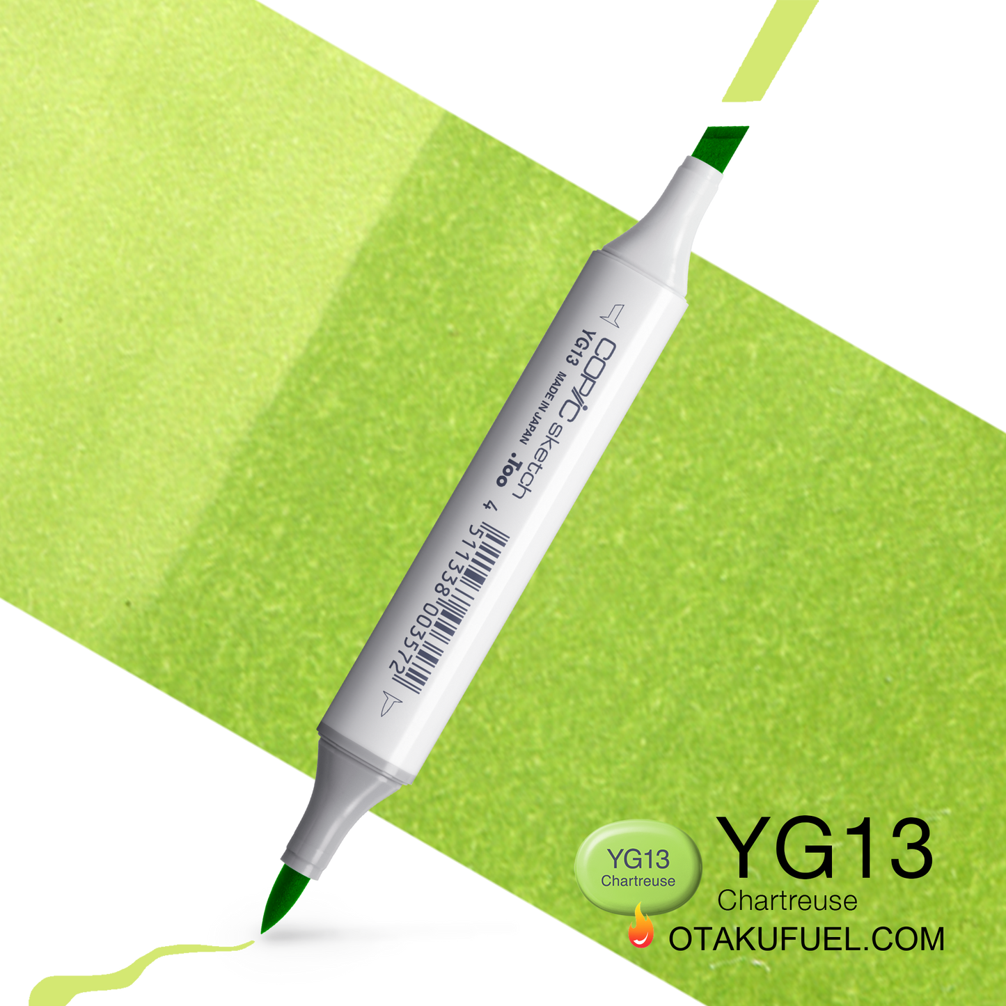 Copic Sketch YG13 Chartreuse Marker <inline style="float: right; margin-right: 10px; background-color: rgb(206, 224, 152);">&nbsp;&nbsp;&nbsp;&nbsp;&nbsp;&nbsp; </inline>