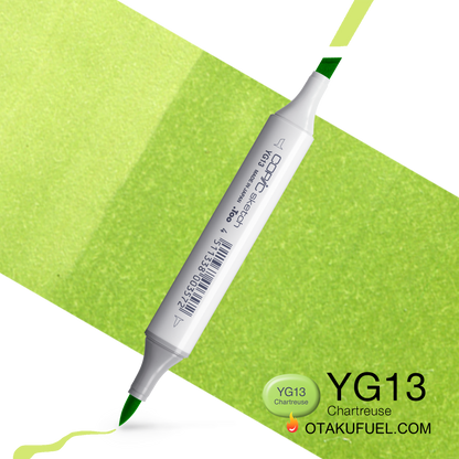 Copic Sketch YG13 Chartreuse Marker <inline style="float: right; margin-right: 10px; background-color: rgb(206, 224, 152);">&nbsp;&nbsp;&nbsp;&nbsp;&nbsp;&nbsp; </inline>