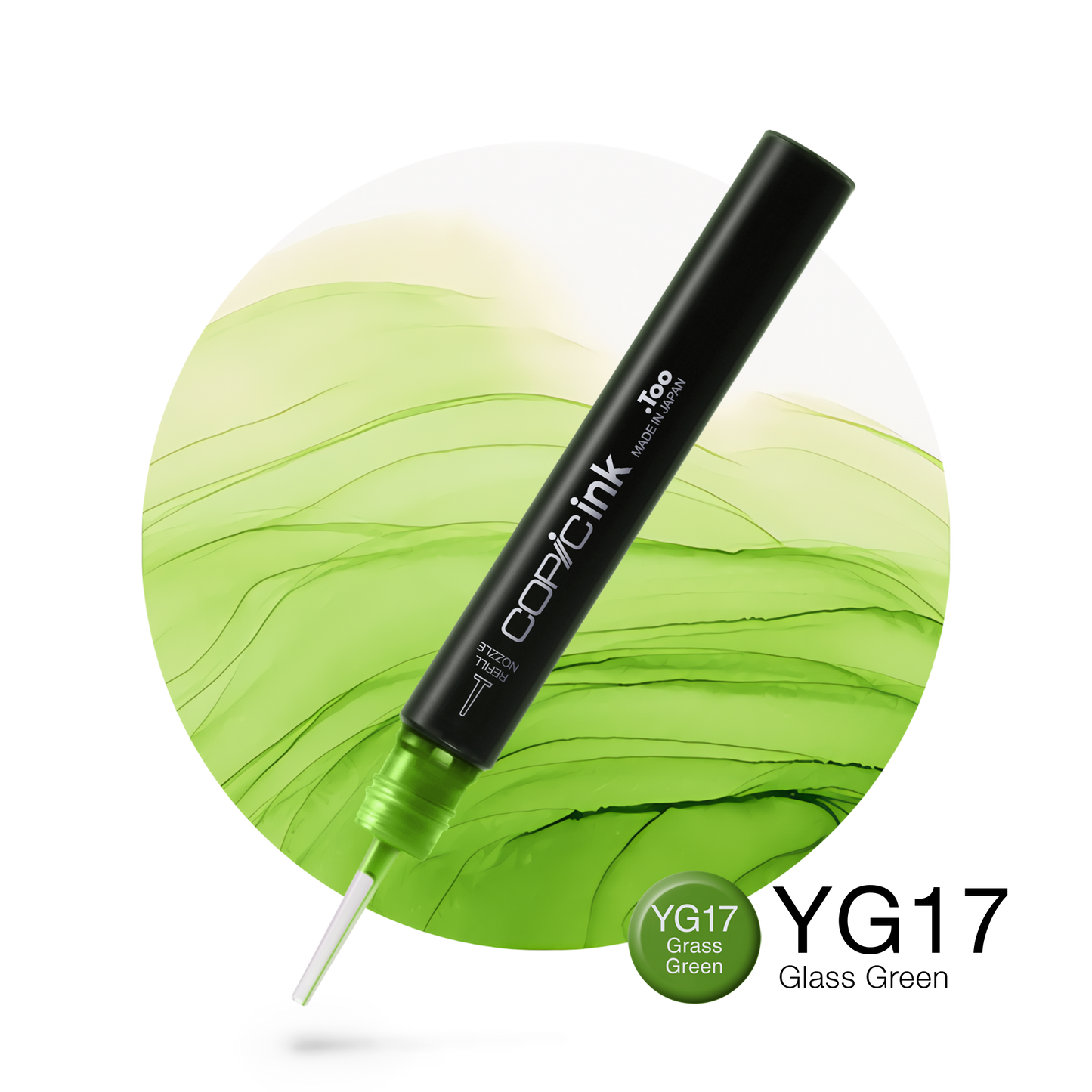 Copic Ink Refill YG17 Grass Green <inline style="float: right; margin-right: 10px; background-color: rgb(105, 182, 88);">&nbsp;&nbsp;&nbsp;&nbsp;&nbsp;&nbsp; </inline>