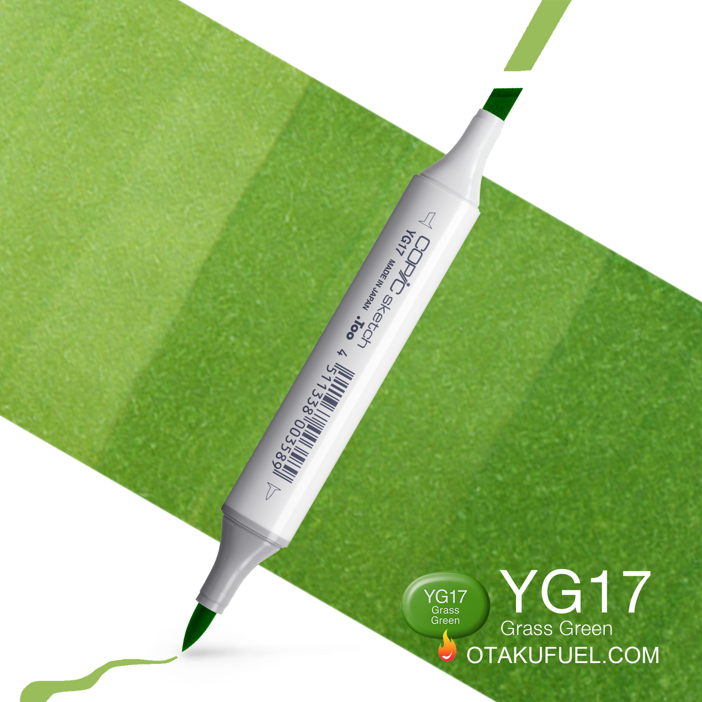 Copic Sketch YG17 Grass Green Marker <inline style="float: right; margin-right: 10px; background-color: rgb(105, 182, 88);">&nbsp;&nbsp;&nbsp;&nbsp;&nbsp;&nbsp; </inline>