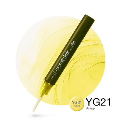 Copic Ink Refill YG21 Anise <inline style="float: right; margin-right: 10px; background-color: rgb(246, 245, 185);">&nbsp;&nbsp;&nbsp;&nbsp;&nbsp;&nbsp; </inline>