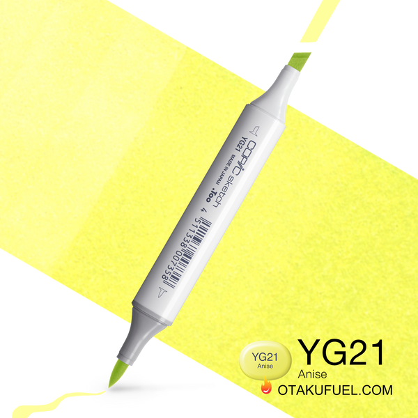 Copic Sketch YG21 Anise Marker <inline style="float: right; margin-right: 10px; background-color: rgb(246, 245, 185);">&nbsp;&nbsp;&nbsp;&nbsp;&nbsp;&nbsp; </inline>