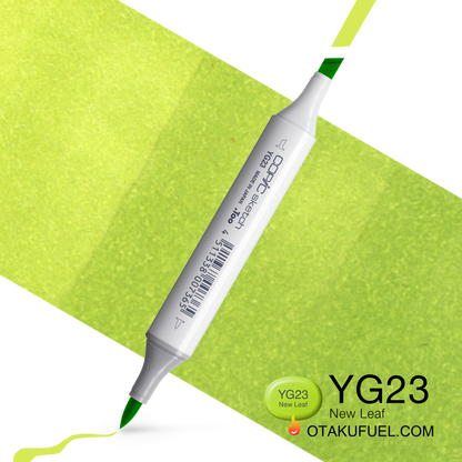 Copic Sketch YG23 New Leaf Marker <inline style="float: right; margin-right: 10px; background-color: rgb(231, 236, 146);">&nbsp;&nbsp;&nbsp;&nbsp;&nbsp;&nbsp; </inline>