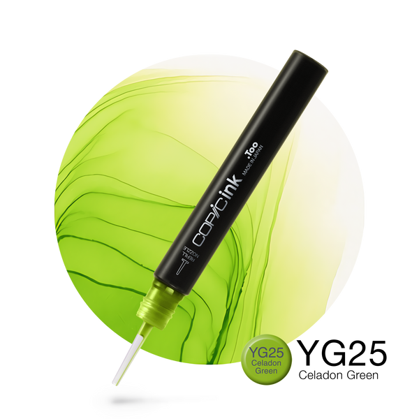 Copic Ink Refill YG25 Celadon Green <inline style="float: right; margin-right: 10px; background-color: rgb(200, 219, 120);">&nbsp;&nbsp;&nbsp;&nbsp;&nbsp;&nbsp; </inline>