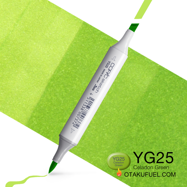 Copic Sketch YG25 Celadon Green Marker <inline style="float: right; margin-right: 10px; background-color: rgb(200, 219, 120);">&nbsp;&nbsp;&nbsp;&nbsp;&nbsp;&nbsp; </inline>