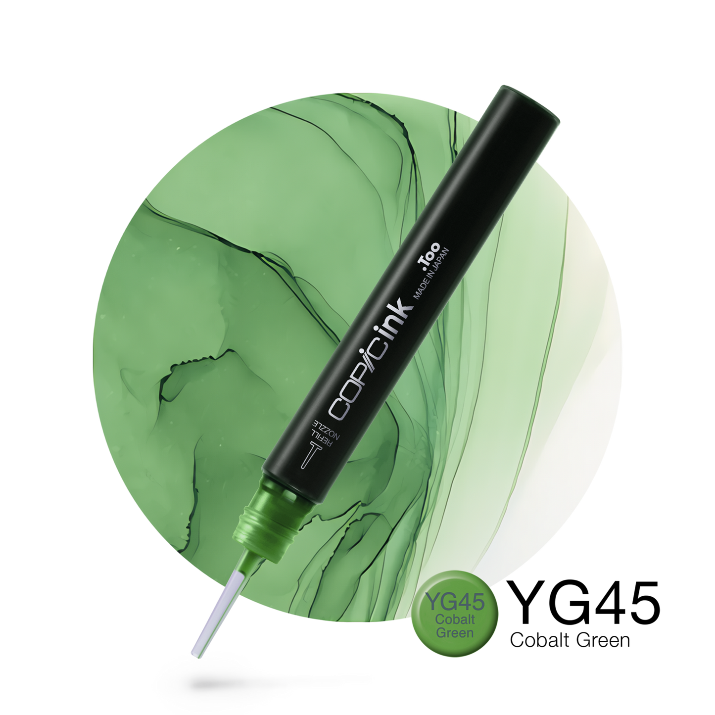 Copic Ink Refill YG45 Cobalt Green <inline style="float: right; margin-right: 10px; background-color: rgb(174, 214, 173);">&nbsp;&nbsp;&nbsp;&nbsp;&nbsp;&nbsp; </inline>
