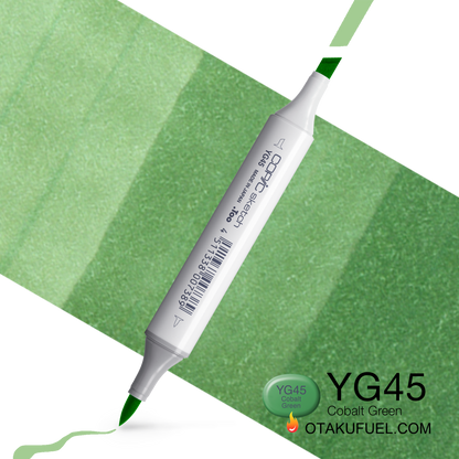 Copic Sketch YG45 Cobalt Green Marker <inline style="float: right; margin-right: 10px; background-color: rgb(174, 214, 173);">&nbsp;&nbsp;&nbsp;&nbsp;&nbsp;&nbsp; </inline>