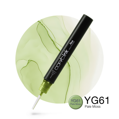 Copic Ink Refill YG61 Pale Moss <inline style="float: right; margin-right: 10px; background-color: rgb(129, 191, 140);">&nbsp;&nbsp;&nbsp;&nbsp;&nbsp;&nbsp; </inline>
