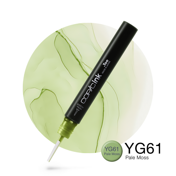 Copic Ink Refill YG61 Pale Moss <inline style="float: right; margin-right: 10px; background-color: rgb(129, 191, 140);">&nbsp;&nbsp;&nbsp;&nbsp;&nbsp;&nbsp; </inline>