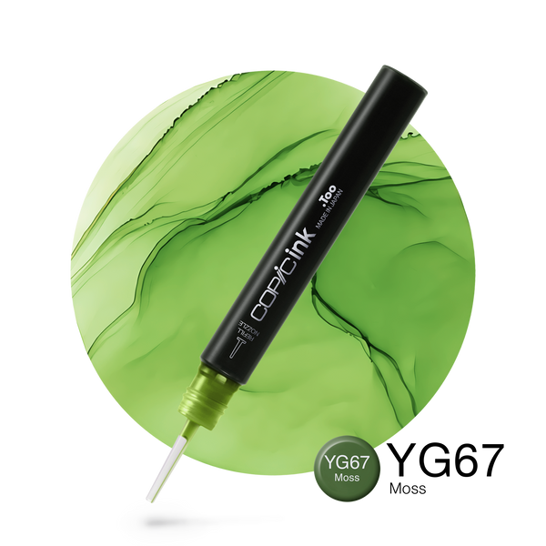 Copic Ink Refill YG67 Moss <inline style="float: right; margin-right: 10px; background-color: rgb(129, 191, 140);">&nbsp;&nbsp;&nbsp;&nbsp;&nbsp;&nbsp; </inline>