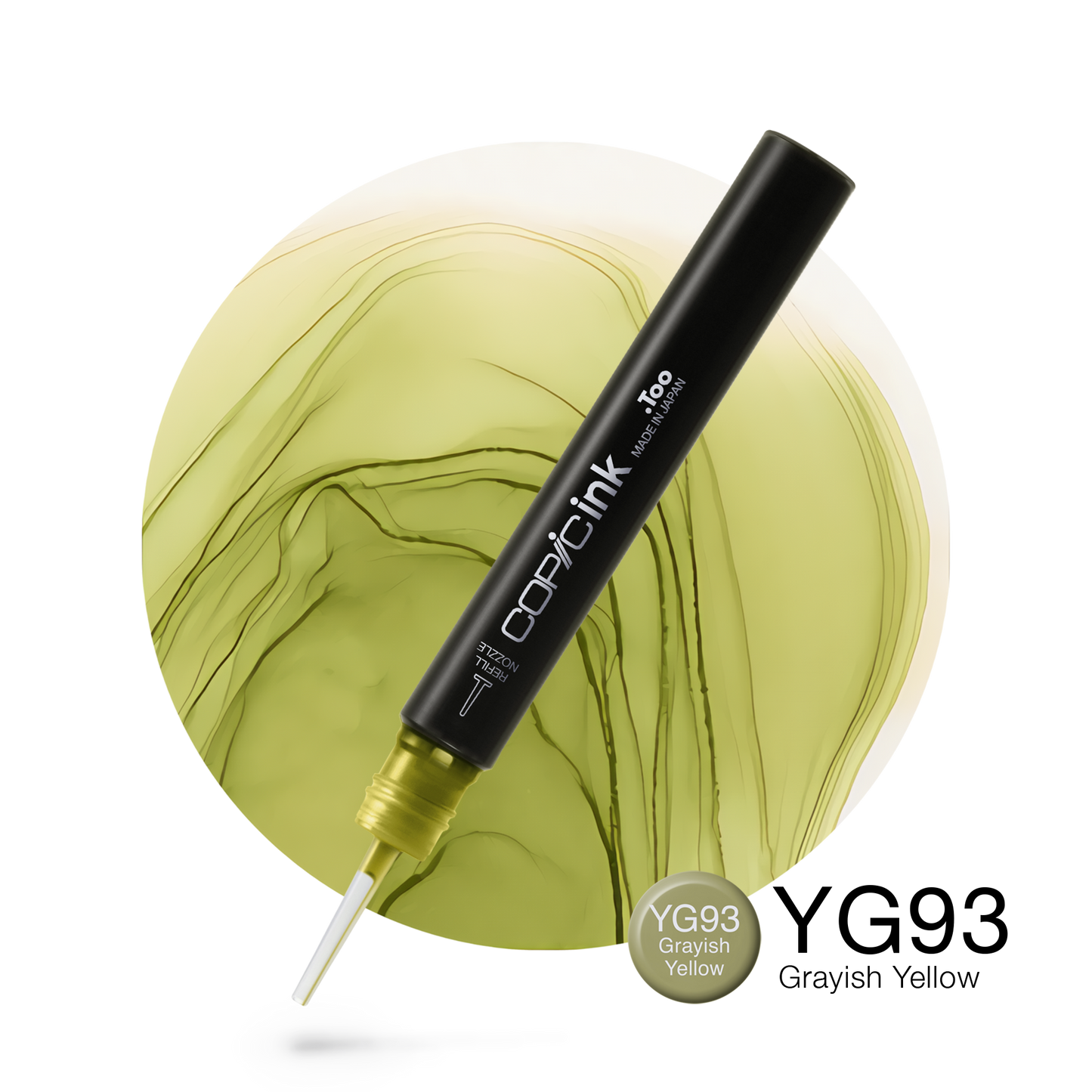 Copic Ink Refill YG93 Grayish Yellow <inline style="float: right; margin-right: 10px; background-color: rgb(211,210,156);">&nbsp;&nbsp;&nbsp;&nbsp;&nbsp;&nbsp; </inline>