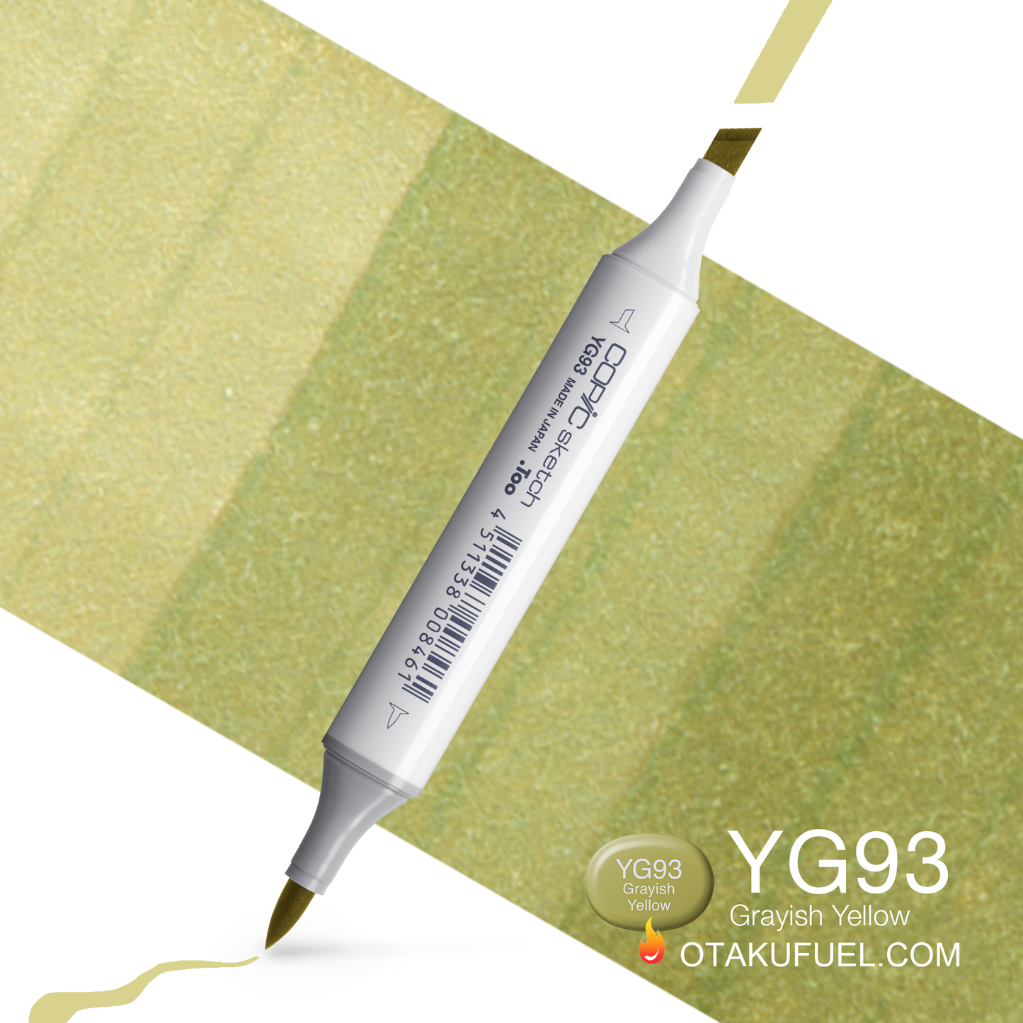 Copic Sketch YG93 Grayish Yellow Marker <inline style="float: right; margin-right: 10px; background-color: rgb(211,210,156);">&nbsp;&nbsp;&nbsp;&nbsp;&nbsp;&nbsp; </inline>