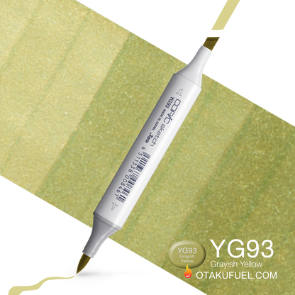 Copic Sketch YG93 Grayish Yellow Marker <inline style="float: right; margin-right: 10px; background-color: rgb(211,210,156);">&nbsp;&nbsp;&nbsp;&nbsp;&nbsp;&nbsp; </inline>